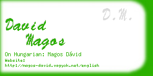 david magos business card