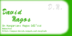 david magos business card